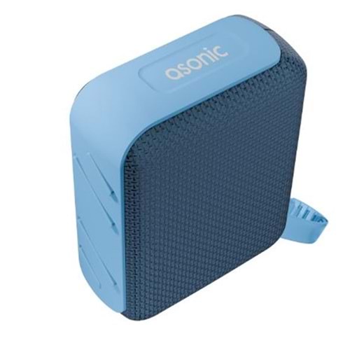 Asonic AS-03 Mavi USB-TF-TWS-Bluetooth Destekli 5W 1200mAh Type-C Speaker