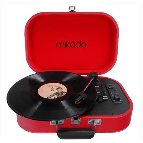 Mikado Nostalgia MN-101 Pikap Kırmızı Usb+RCA+Bluetooth Destekli Müzik Kutusu