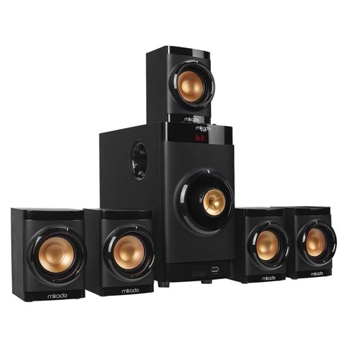Mikado MD-381BT 5+1 Usb -Sd - Fm Destekli Multimedia Bluetooth Speaker Kumandalı 