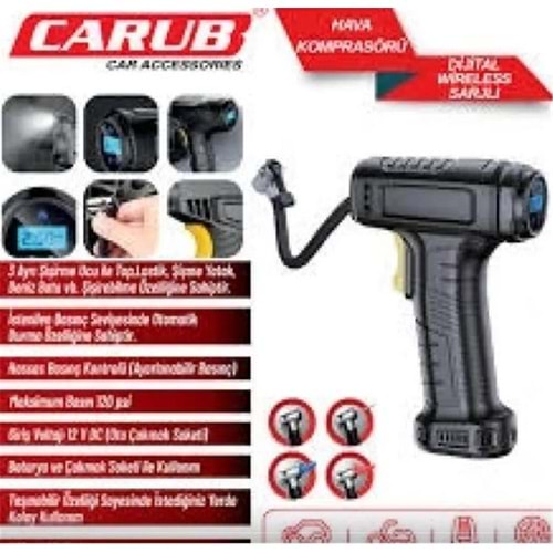 Carub Hava Kompresörü Dijital Şarjlı 60w 2491331