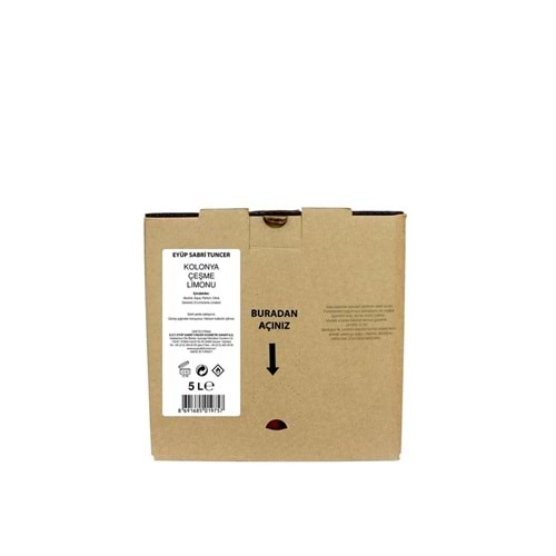 Eyüp Sabri Tuncer Doğal Zeytinyağlı Sıvı Sabun Çeşme Limonu 5lt Bag In Box Endüstriyel 
