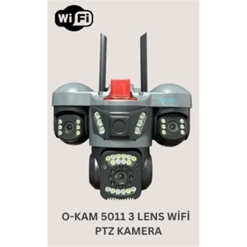 OKam O-Kam 5011 3 Lens Wifi PTZ Kamera