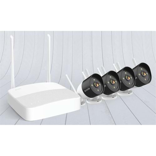 Tenda K4W-3TC 4 Kanal NVR Kayıt Cİhazı + 4 Adet Outdor Ip Wifi Bullet Kamera Set