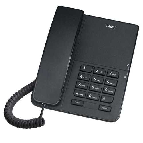 Karel Tm140 Siyah Analog Masa Üstü Kablolu Telefon