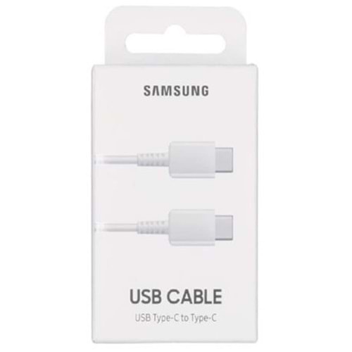 Samsung EP-DA705 Type-C To Type-C 25W Data ve Şarj Kablo Beyaz 