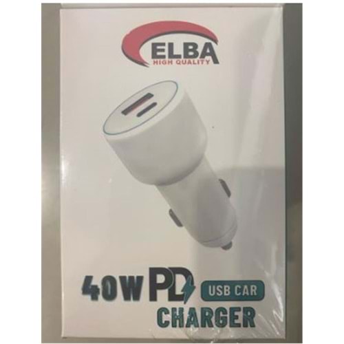 ELBA ELB30-40WPD+USB 40W PD+USB ARAÇ BAŞLIK 