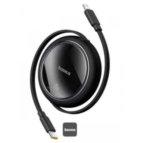 Baseus P10364501111-00 Free2Pull Makaralı Şarj Kablosu USB-C-Lightning 20W 1m