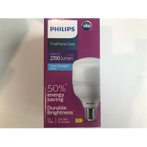 Philips Ledbulb 2700 lumen 6500k Led Beyaz E27 220-240w 