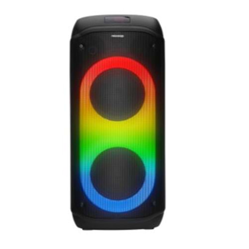 Microlab M61 80W 2 adet VHF Mikrofonlu USB+ TF KART+AUX+Bluetooth Destekli Siyah Ses Sistemi