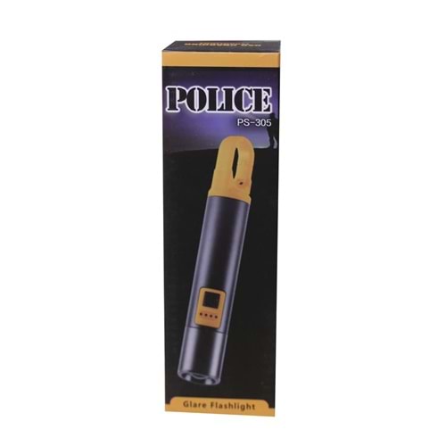 Polıce PS-305 Şarj Göstergeli, Powerbank Özellikli,Şarjlı El Feneri