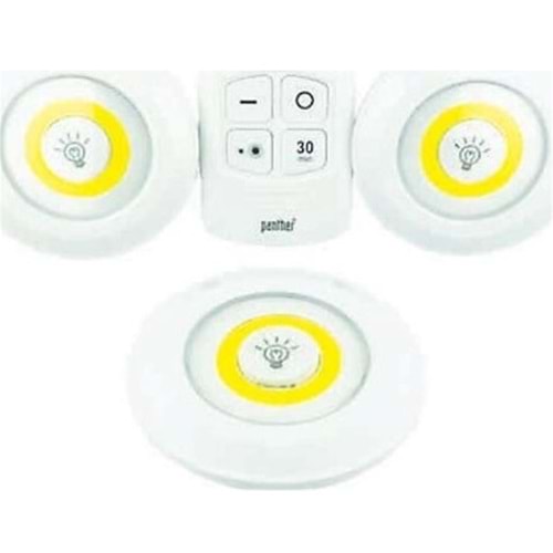 Panther PT-123 Ledli Kumandalı Lamba Seti