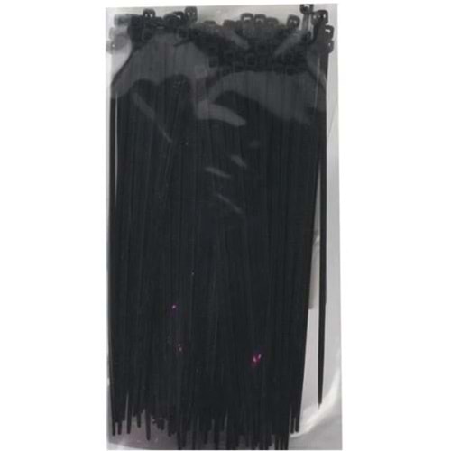 Tork TRK-300-3,5mm Siyah 100lü Kablo Bağı 