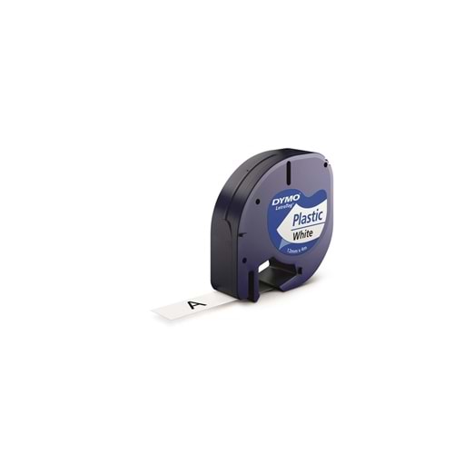 Dymo S0721660 Letratag Plastik Etiket 12 mm X 4 Metre Beyaz 91201 