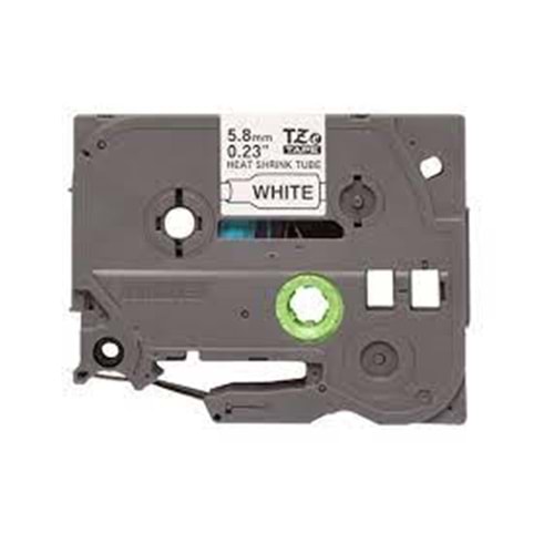 Brother P-Touch HSE-231 12 mm Beyaz Üzerıne Sıyah Isı ile Daralan Laminasyonlu Etiket