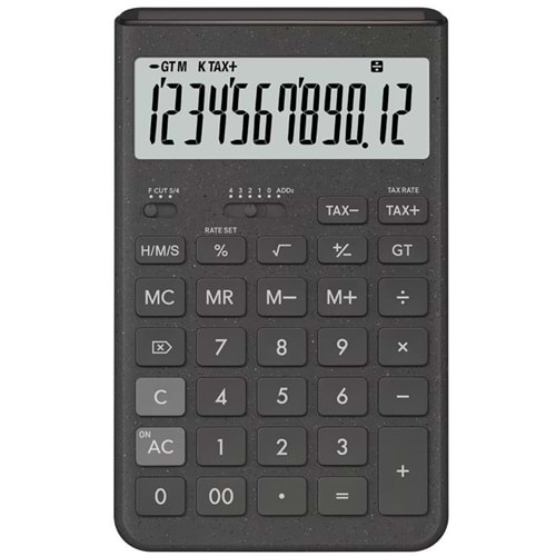 Casio JT-200T-GY 12 Hane Gri Masa Üstü Hesap Makinesi