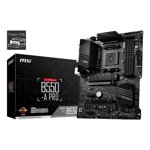 MSI B550-A PRO DDR4 3200MHZ 1XHDMI 1XDP 2XM.2 USB 3.2 ATX AM4 (AMD 5000/4000G/3000 SERİLERİ İLE UYUMLU) 