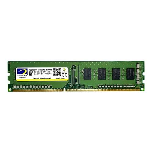 4 GB DDR3 1600MHZ TWINMOS 1.5 DT MDD34GB1600D 