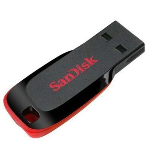 64 GB SANDISK CRUZER GLIDE BLADE BLACK USB BELLEK 2.0 SDCZ50-064G-B35 
