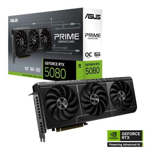 ASUS GEFORCE PRIME-RTX5080-O16G 16GB GDDR7 256BIT 1XHDMI 3XDP EKRAN KARTI 