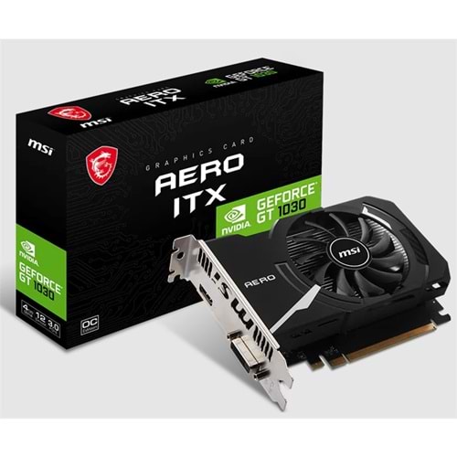 MSI GEFORCE GT1030 AERO ITX 4GD4 OC 4GB DDR4 64BIT 1XHDMI 1XDVI EKRAN KARTI 