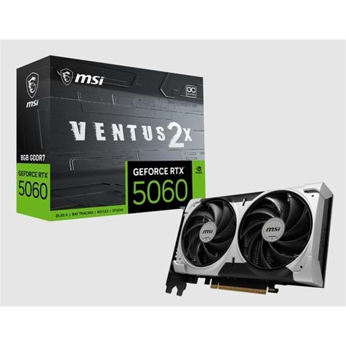 MSI GEFORCE RTX5060 8G VENTUS 2X OC V1 8GB GDDR7 128BIT 1XHDMI 3XDP EKRAN KARTI 