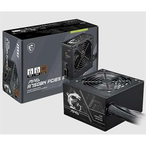 MSI MAG A750BN PCIE5 II 120MM FAN 80+ BRONZE PSU 