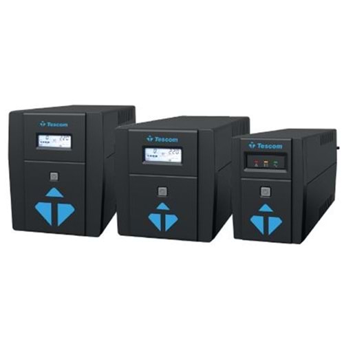 TESCOM LEOAP 2000VA 1F/1F (2X9AH) 4/8DK LCD LINE INTERAKTIF UPS 