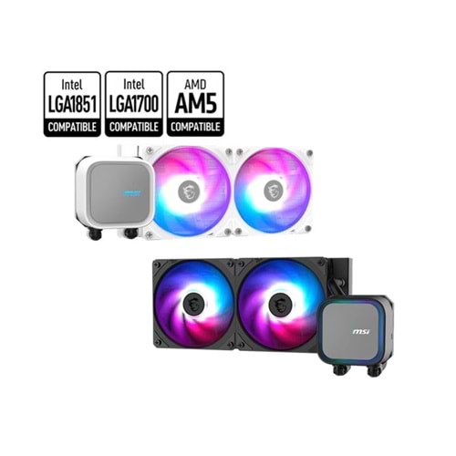 MSI MAG CORELIQUID A13 240 240MM ARGB CPU SIVI SOĞUTUCUSU (LGA 1700/1851/AM4/AM5 UYUMLU) 