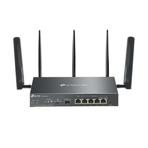TP-LINK OMADA ER706W-4G AX3000 1× GIGABIT SFP WAN/LAN PORT, 1× GIGABIT RJ45 WAN PORT, 4× GIGABIT WAN/LAN RJ45 VPN ROUTER