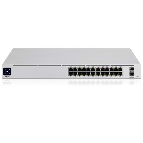 UBIQUITI USW-PRO-24-POE GIGABIT 24 PORT GIGABIT + 2X10GB SFP UPLINK 400W POE YÖNETİLEBİLİR RACKMOUNT SWITCH 
