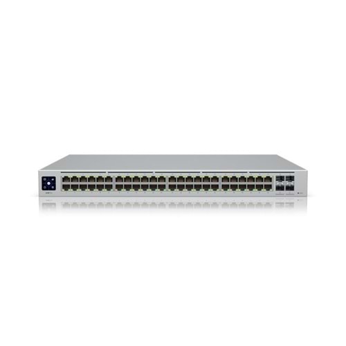 UBIQUITI USW-48-POE 48 PORT GIGABIT + 4X1GB SFP UPLINK L2 195W POE YÖNETİLEBİLİR RACKMOUNT SWITCH 