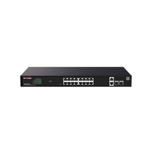 IP-COM G2220P-16-250W 16 PORT GIGABIT+2XRJ45/SFP UPLINK 230W POE CLOUD YÖNETİLEBİLİR RACKMOUNT SWITCH 