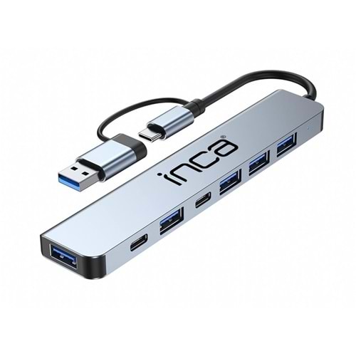 INCA IUTP-7 USB TYPE-C HUB X7 ALUMINYUM ÇOKLAYICI 