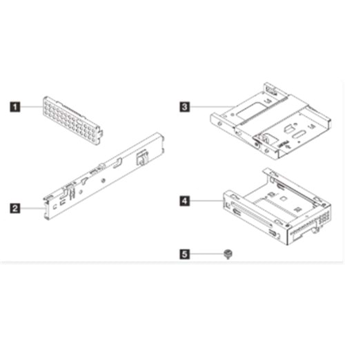 LENOVO ST45 V3 1x3.5 HDD + ODD Cage Kit 4XF7A96626 