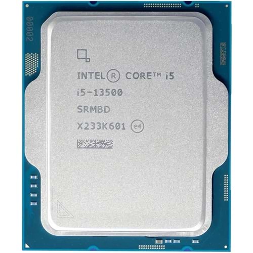 Intel Core i5 13500 Tray 2.50GHz 14 Çekirdek 24MB L3 Önbellek Soket 1700 Kutusuz İşlemci 