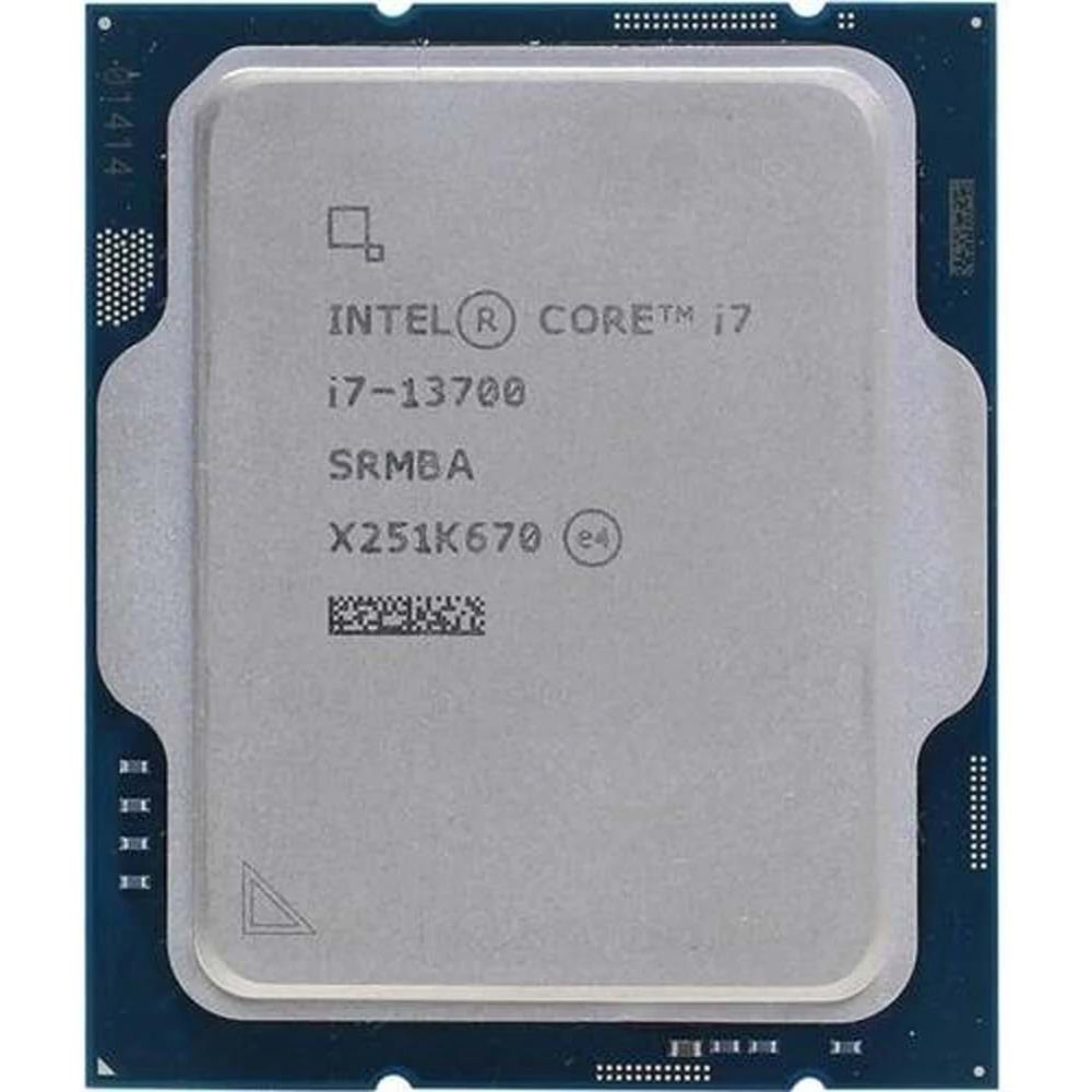 Intel Core i7 13700 TRAY 3.30GHz (Turbo 4.40GHz) 20MB Cache LGA1700 13.Nesil Kutusuz İşlemci 