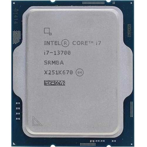 Intel Core i7 13700 TRAY 3.30GHz (Turbo 4.40GHz) 20MB Cache LGA1700 13.Nesil Kutusuz İşlemci 