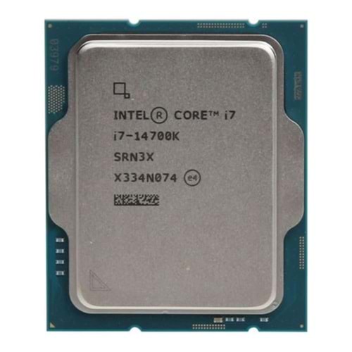 Intel Core i7 14700K TRAY 3.4GHz 33MB Önbellek 20 Çekirdek 1700 10nm Kutusuz İşlemci