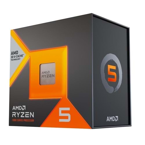 AMD Ryzen 5 7500X3D BOX 6 Core 4.00-4.50GHZ 104MB Cache 65W Am5 Soket Kutulu İşlemci