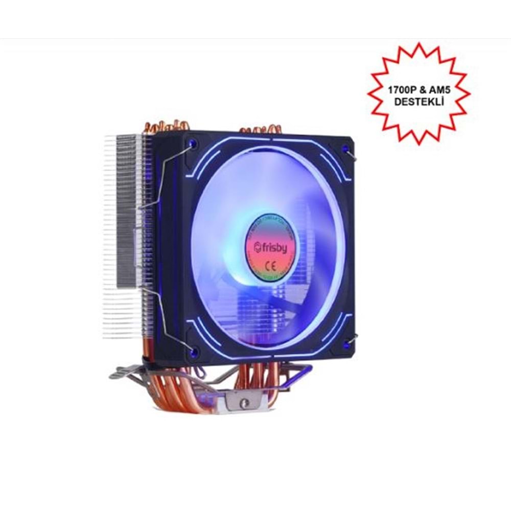 Frisby FCL-F1336C Intel 1366-115x-1200-1700-AMD AM2-AM2+-AM3-AM4-AM5 CPU FANI
