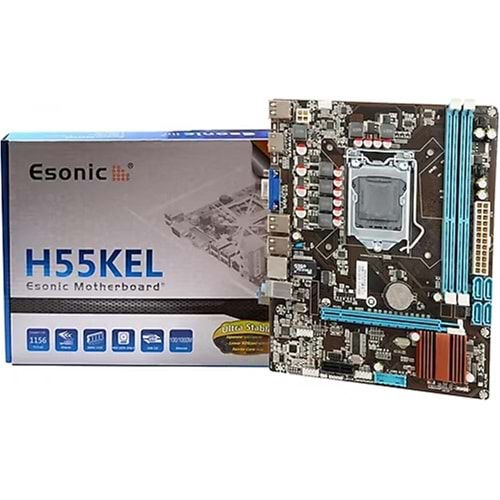 Esonic H55KEL DDR3 Hdmı Vga SATA2 1156P Anakart