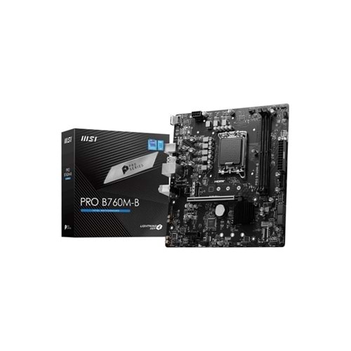 Msı Pro B760M-B DDR4 4800Mhz (OC) M.2 1700p mATX Anakart