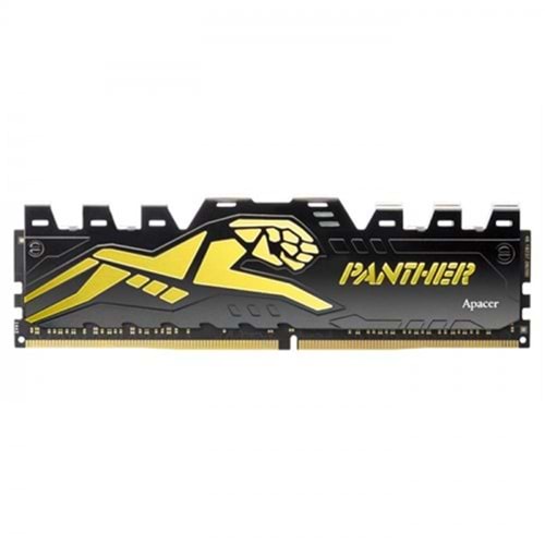 Apacer Panther Black-Gold 16GB (1x16GB) 3200Mhz CL16 DDR4 Gaming Soğutuculu Ram AH4U16G32C28Y7GAA-1