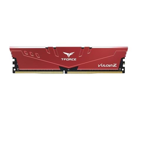 Team T-Force Vulcan Z 8GB (1x8GB) DDR4 3200MHz CL16 Kırmızı Gaming Ram (TLZRD48G3200HC16F01)
