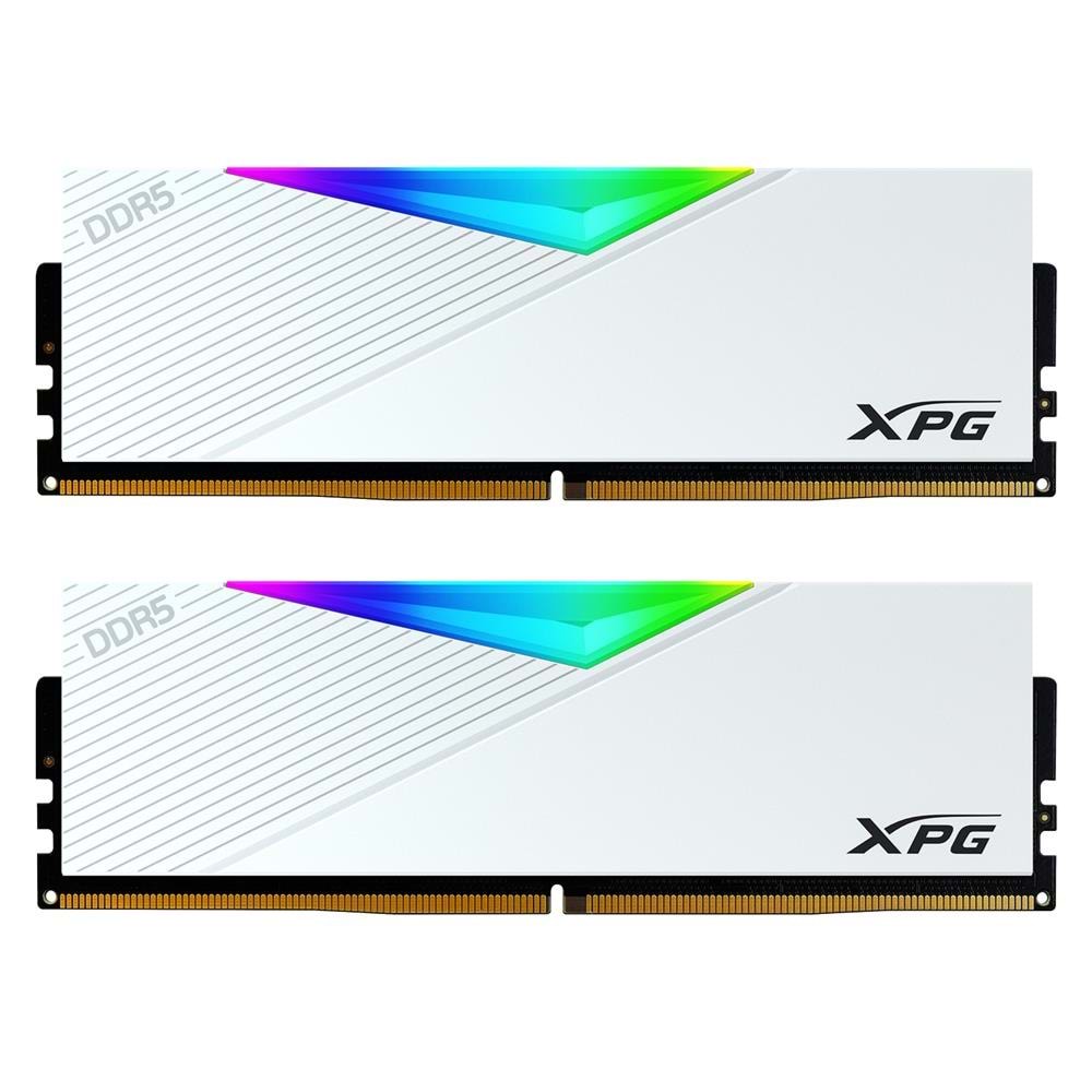 XPG 16GB-2 Lancer RGB DDR5 6400MT-s CL 32-39-39 1.4V Soğutuculu Beyaz PC Ram