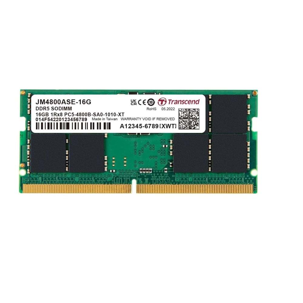 Transcend JM4800ASE-16G 16GB DDR5 4800Mhz CL40 1.1V Notebook Ram