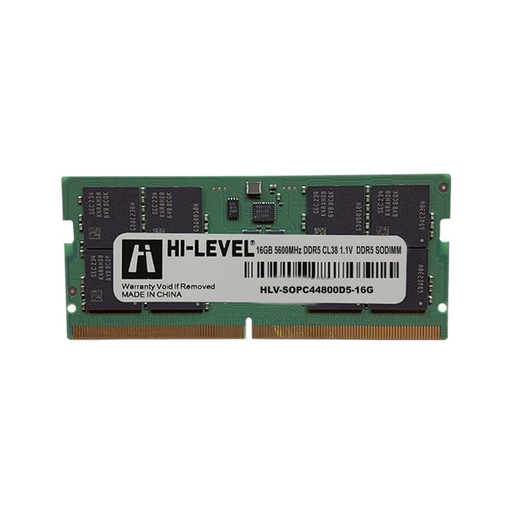 Hi-Level HLV-SOPC44800D5-16G 16GB (1x16GB) DDR5 5600MHz CL40 Notebook Ram (Sodimm)