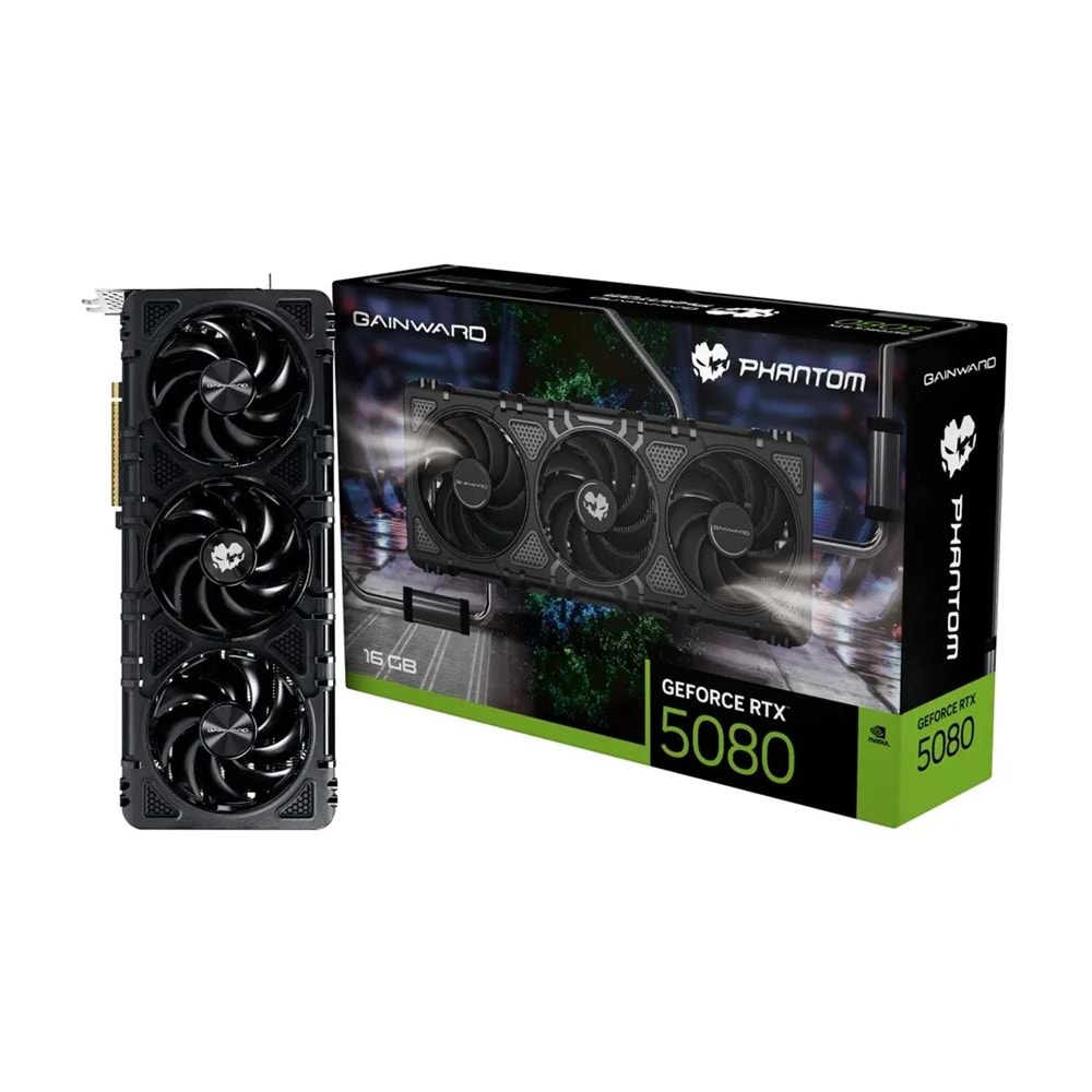 Gainward GeForce RTX5080 PHANTOM 16GB GDDR7 256bit Gaming (Oyuncu) Ekran Kartı