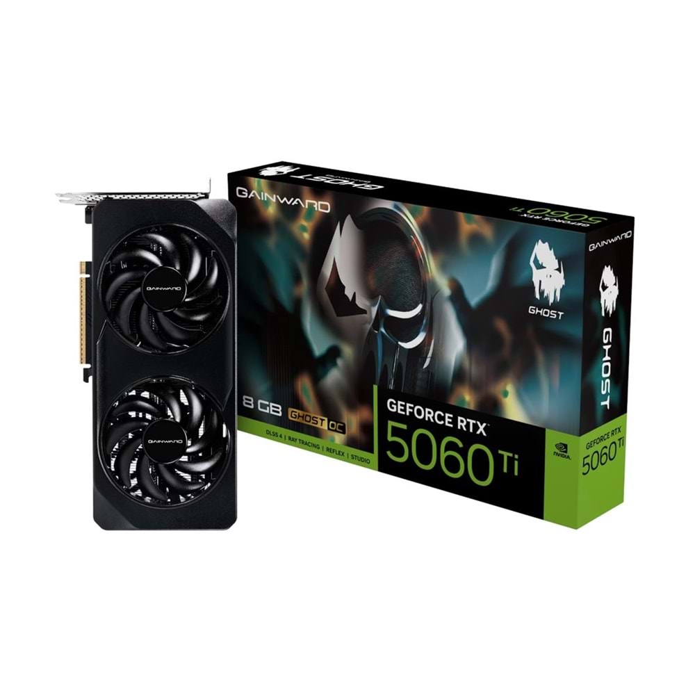 Gainward GeForce RTX5060Ti GHOST 8GB GDDR7 128Bit Gaming (Oyuncu) Ekran Kartı