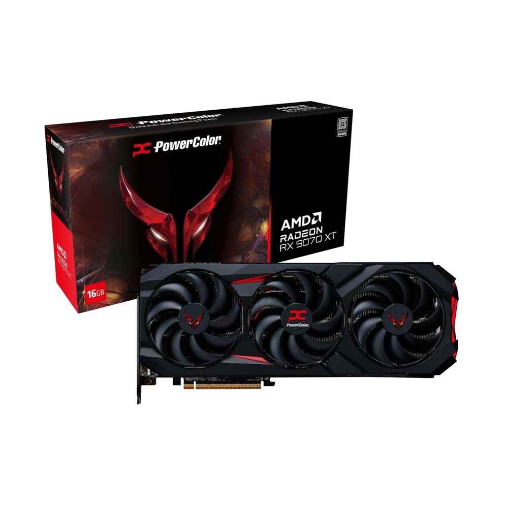 Powercolor Red Devil Radeon RX9070XT 16G-E-OC GDDR6 256Bit Gaming (Oyuncu) Ekran Kartı